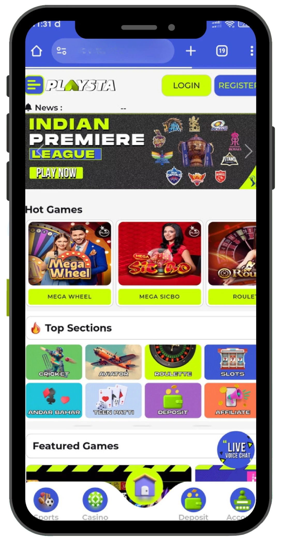 Playsta Mobile App Banner